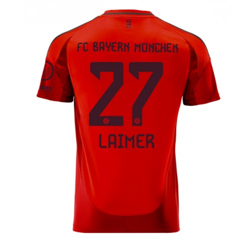 Pánský Fotbalový dres Bayern Munich Konrad Laimer #27 2024-25 Domácí Krátký Rukáv